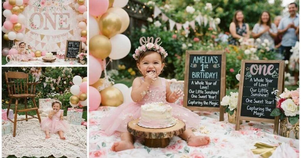 1st Birthday Captions for Baby Girl
