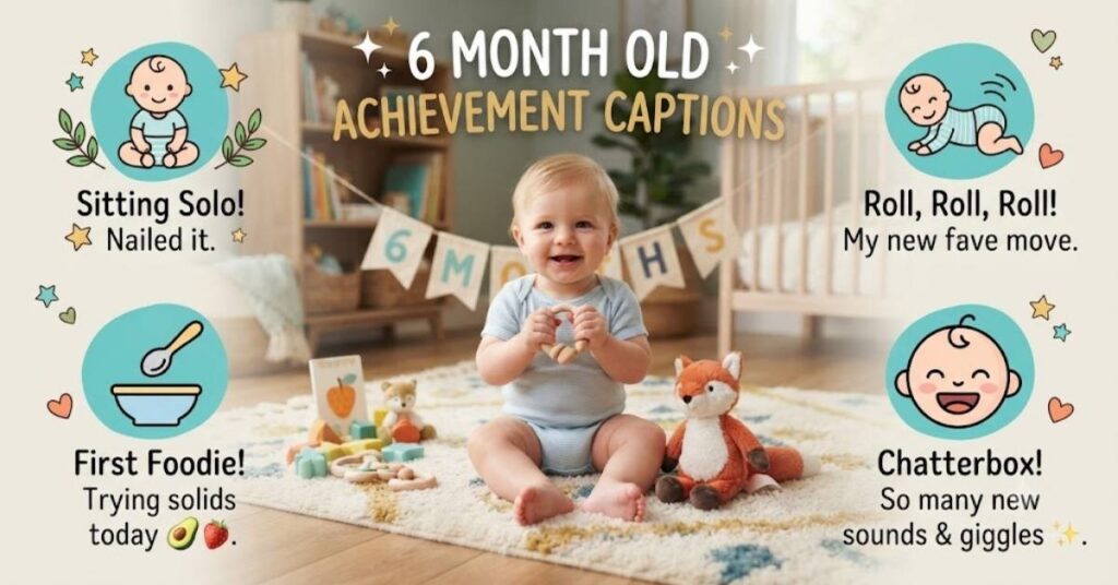 6 Month Old Achievement Captions