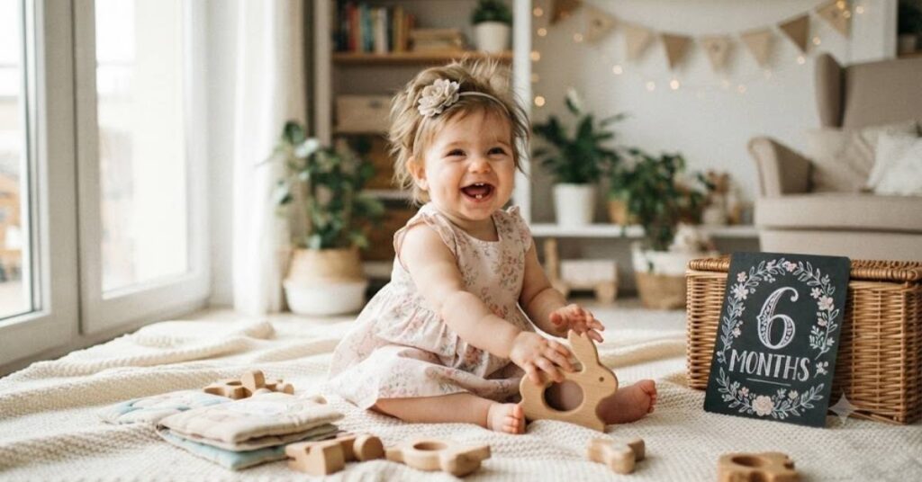 6 Month Old Baby Girl Captions