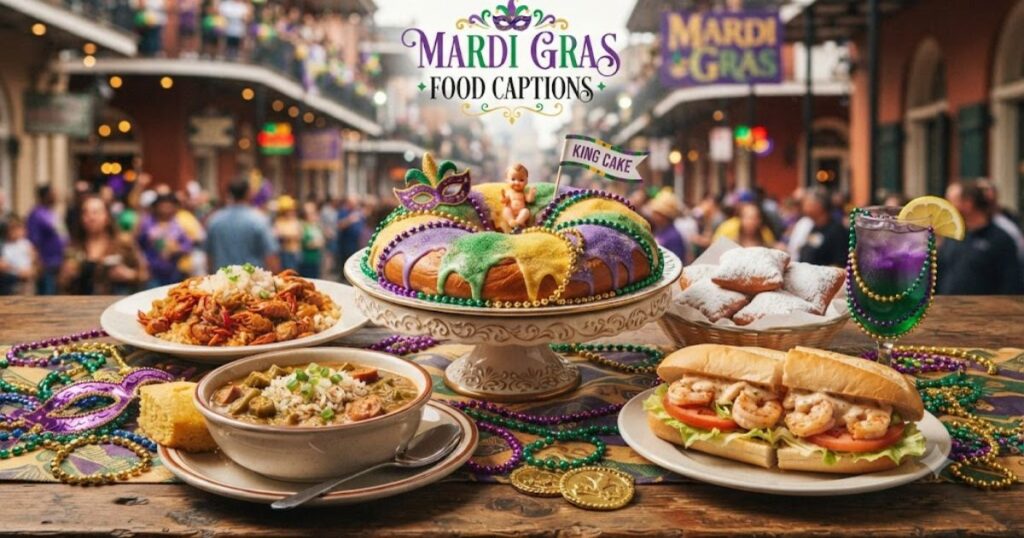 Mardi Gras Food Captions