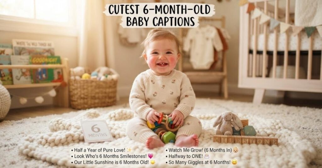 Cute 6 Month Old Baby Captions