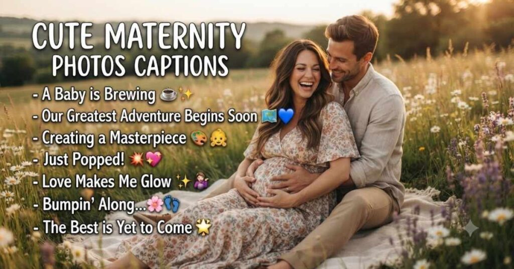 Cute Maternity Photos Captions
