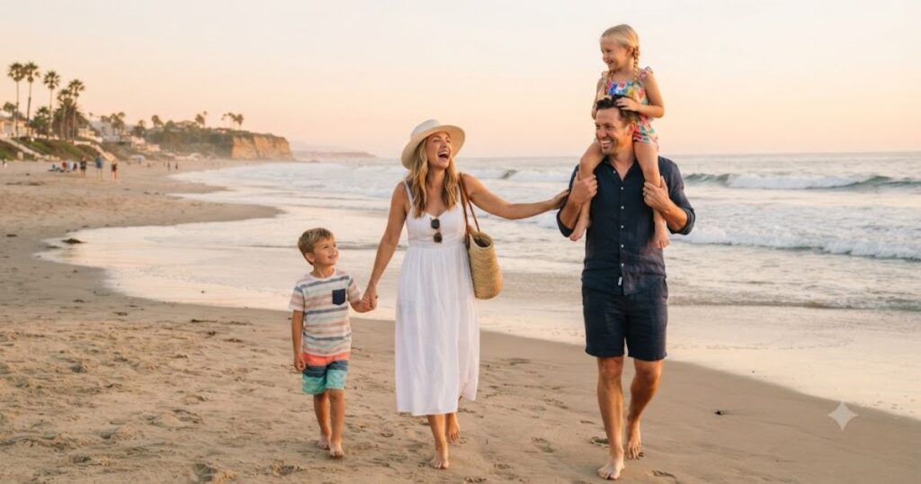 Family Vacation Captions with Kids