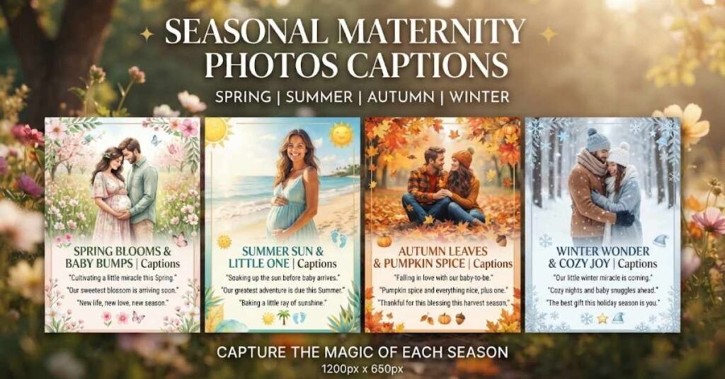 Seasonal Maternity Photos Captions