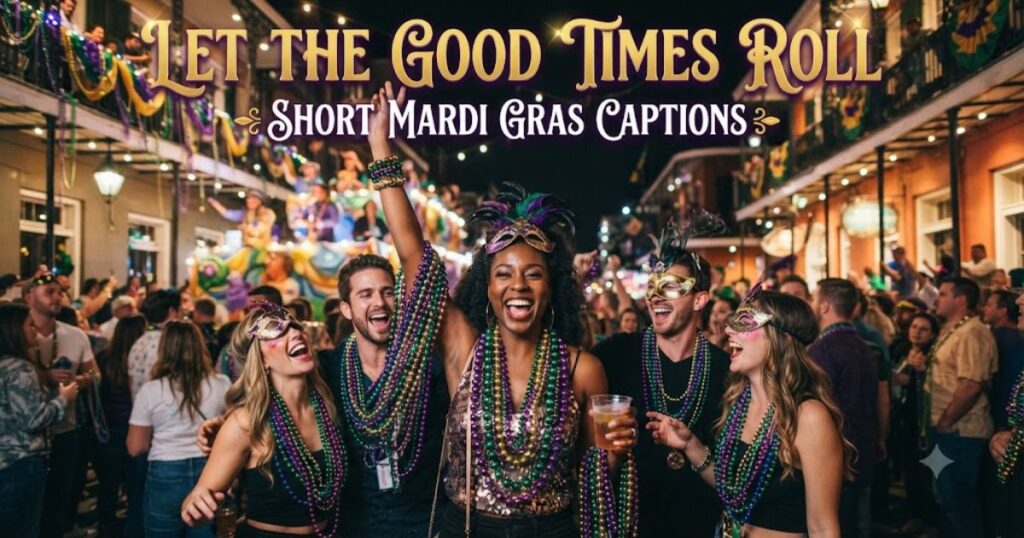 Short Mardi Gras Captions