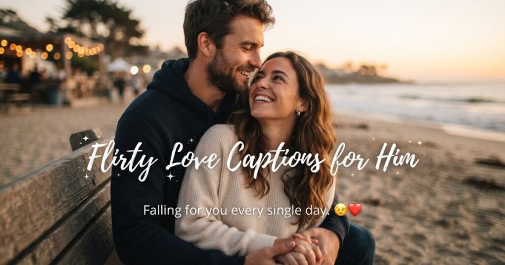 Flirty Love Captions for Him