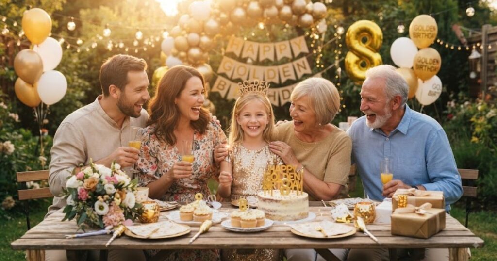 Golden Birthday Captions for Family