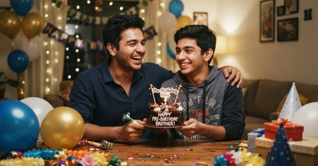 Pre Birthday Celebration Captions for Brother