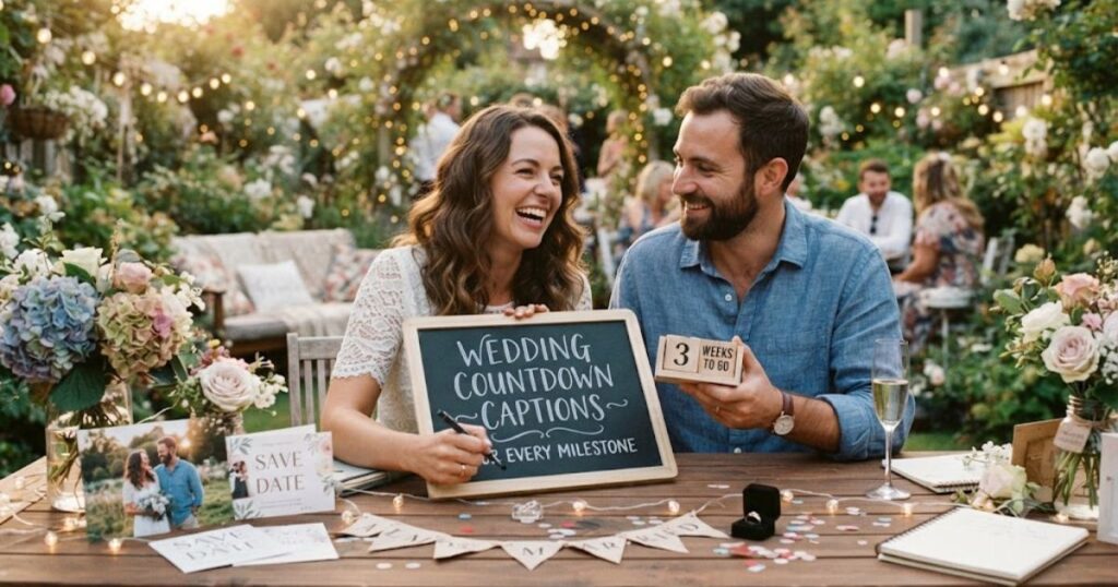 Wedding Countdown Captions for Every Milestone