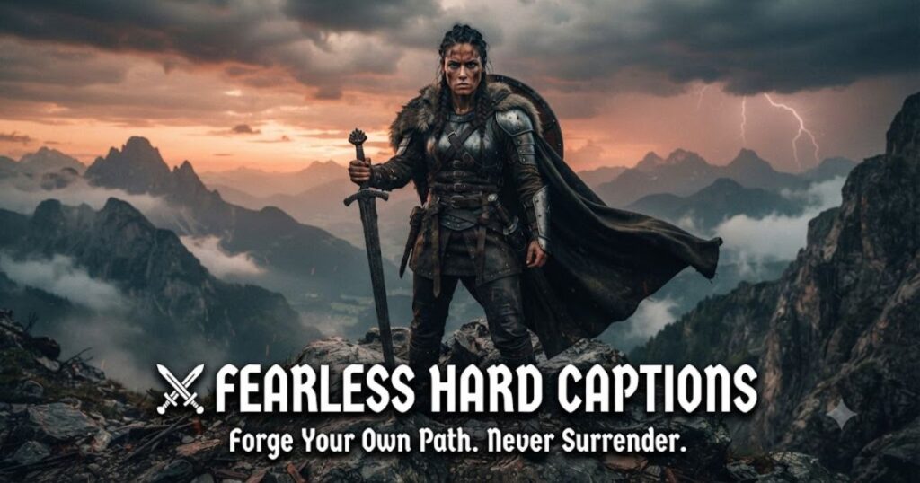 ⚔️ Fearless Hard Captions for Instagram