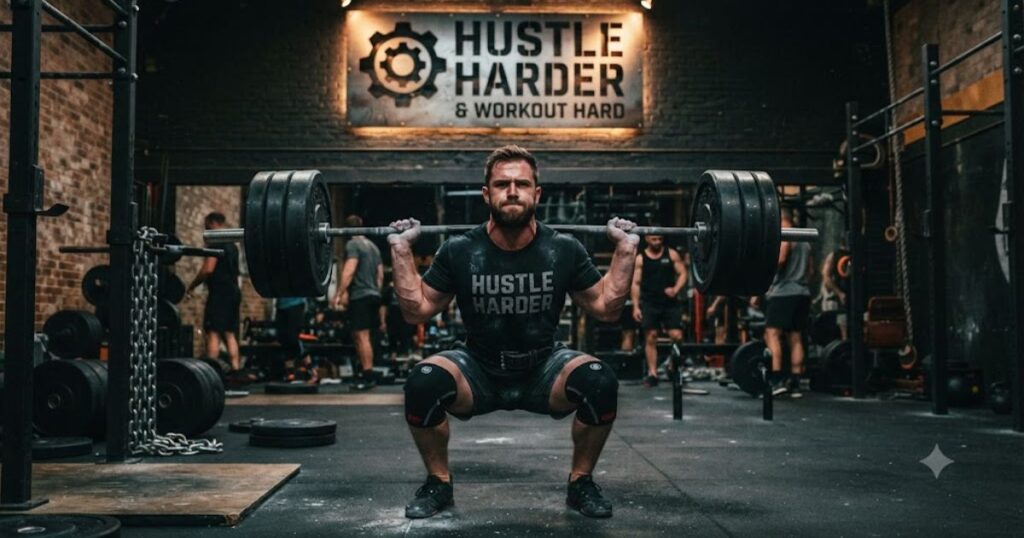 ⚙️ Hustle Harder Gym & Workout Hard Captions