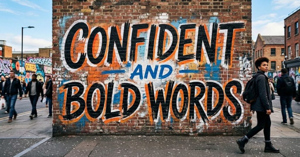 Confident and Bold Words