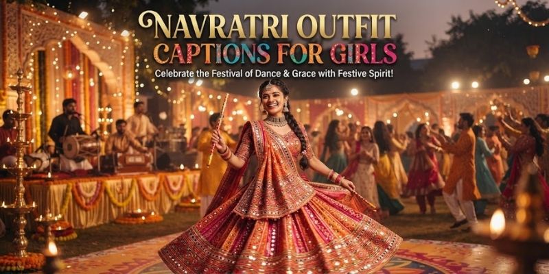 Navratri Outfit Captions for Girls