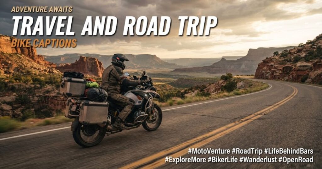 Travel and Road Trip Bike Captions