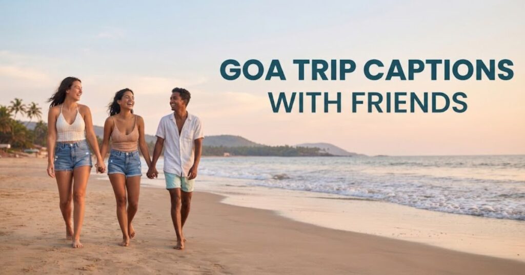 Goa Trip Captions with Friends
