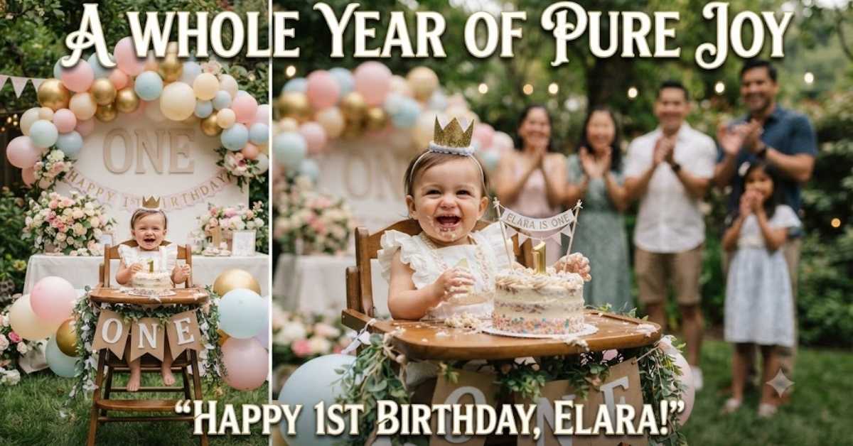 1st birthday caption