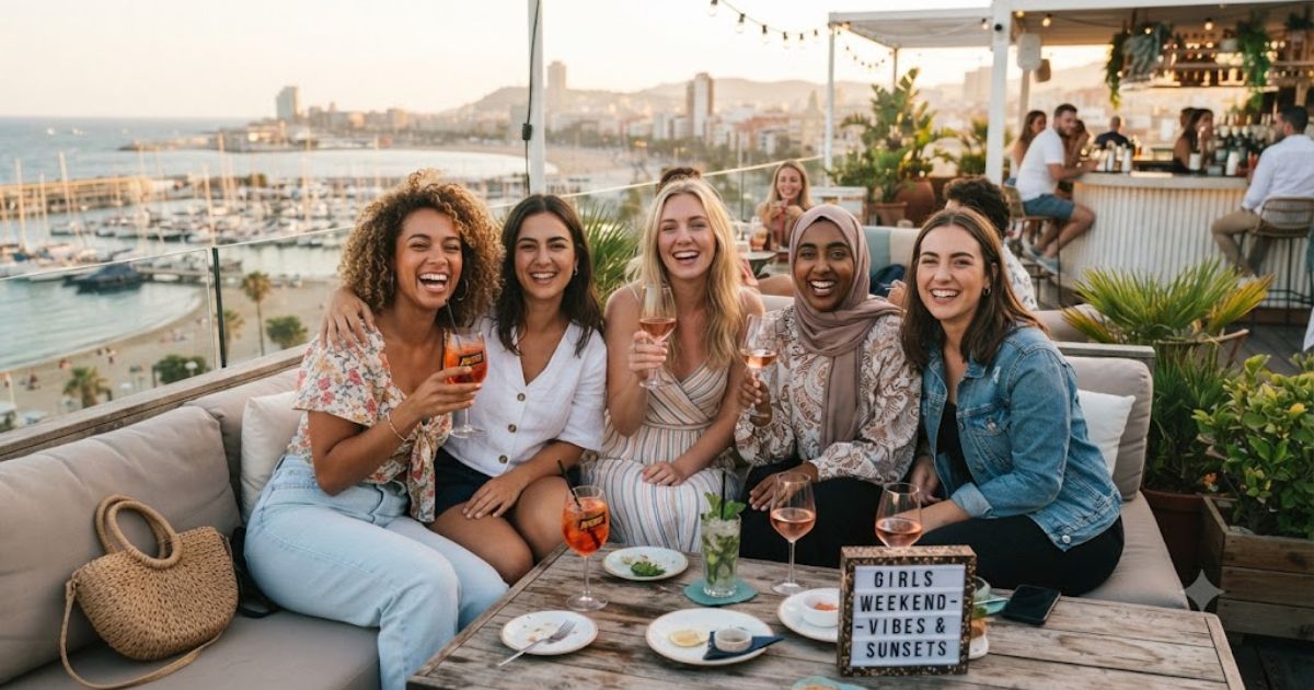girls weekend caption